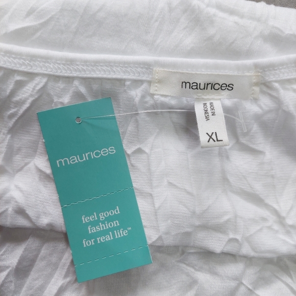 Maurices Lacy Tank Top | White | Size: XL - Picture 3 of 6